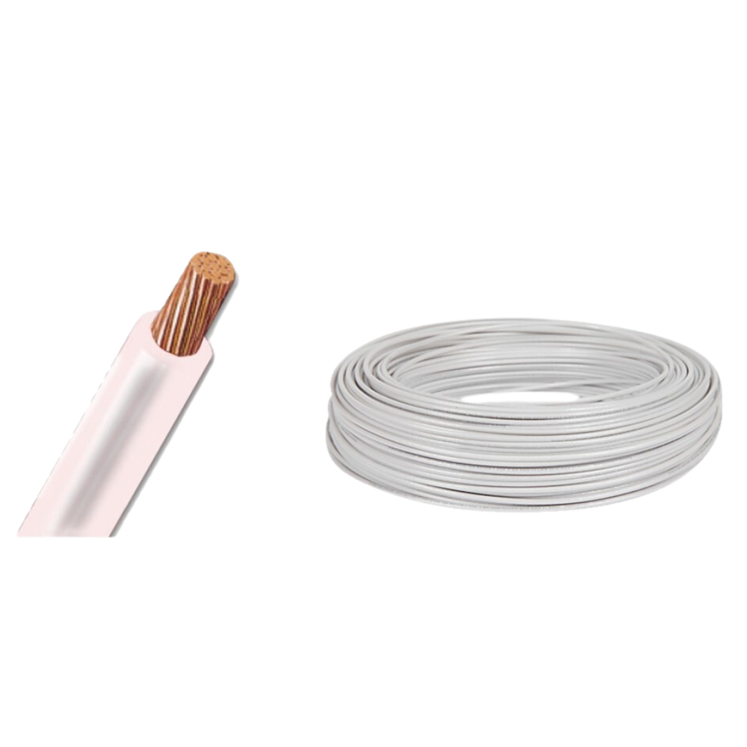 Cable Thhn 12 Awg (3MM) Rollo 100MT. Blanco