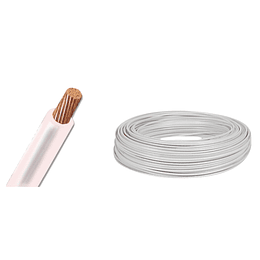 Cable Blanco THHN 10 AWG Rollo-100m
