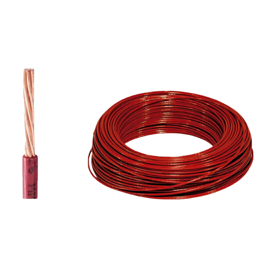 Cable Rojo THHN 10 AWG Rollo-100m