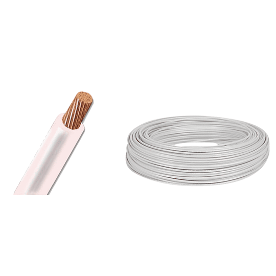 Cable Blanco THHN 14 AWG Rollo-100m