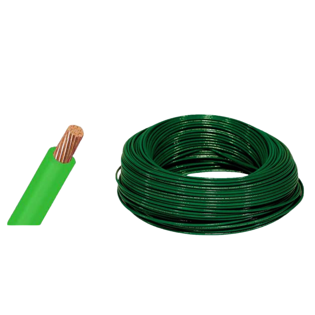 Cable Thhn 14 Awg (2.5MM) Rollo 100MT. Verde