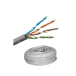 Cable UTP categoría 5E unifilar gris metro lineal