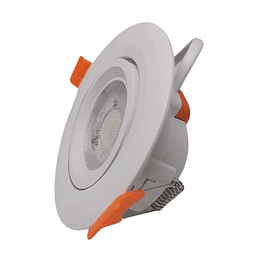 Foco dirigible embutido Led blanco 6,5W 3000K 220V Megabright