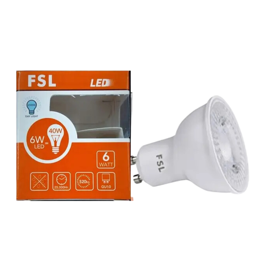 Ampolleta Led GU-10 6w-luz fría (6500k)