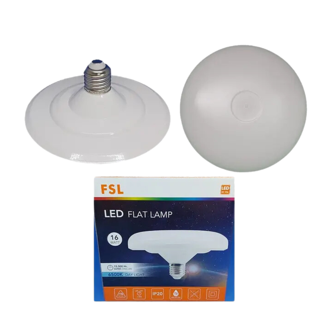 Ampolleta Led Plana 16W IP20 E-27