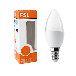 Ampolleta Led vela 5.5w E-14 Luz fría 