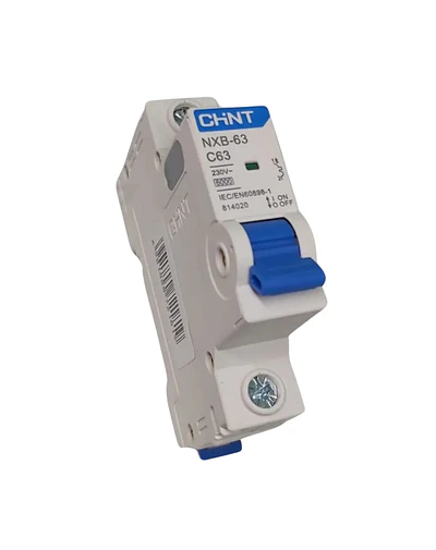 Interruptor automático 1p 63A Curva C 6kA Chint