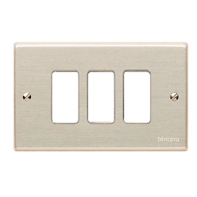 Placa aluminio oxidal 3P Magic de Bticino