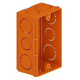 Caja de distribución naranja sin inserto metálico Tigre