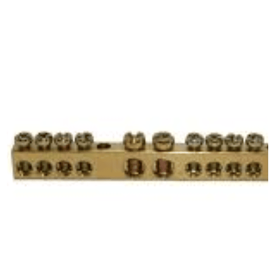 Borne de conexión de bronce sin aislación 2X6mm 8x4.5mm BP SAIME