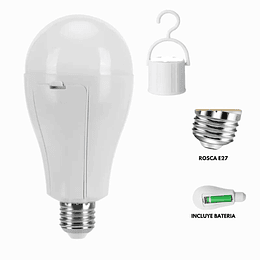 Ampolleta LED EMERGENCIA CON BATERÍA INCORPORADA E27, 9W, 6.500K  VELLMAX                                                                                                                     