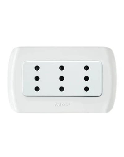 Enchufe triple SOBREPUESTO 250V TEKNA KALOP 