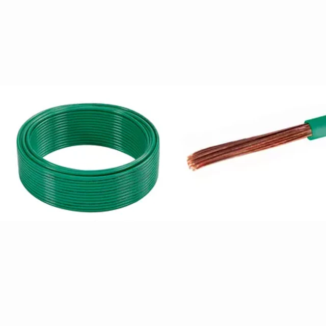 CABLE EVA LIBRE DE HALÓGENO 6 MM ROLLO DE 100 MTRS VERDE                                                                                                                                                