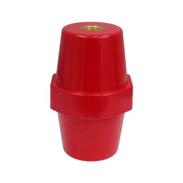 Aislador tipo BARRIL rojo 36/50x76mm ALTO HILO M10 SM76