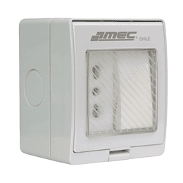 Interruptor  9/12 + Tomacorriente 10/16A IP55 HIDROBOX MEC