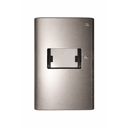 Placa aluminio c/soporte sencilla champagne HABITAT RCCX2R