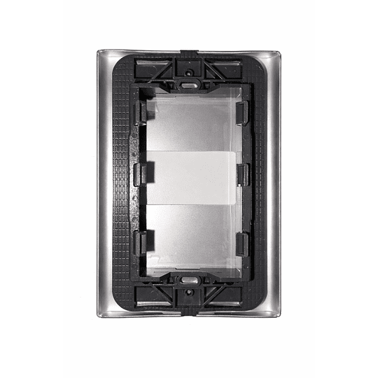 Placa aluminio c/soporte sencilla champagne HABITAT RCCX2R