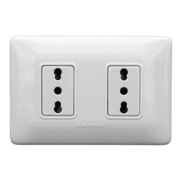 ENCH DOBLE 10/16A ARMADO EMBUTIDO S12 BLANCO SINTHESI