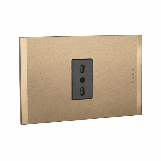 Ench simple 10/16A Terra Antracita armado NOBILE BTICINO                                                                                                                                                