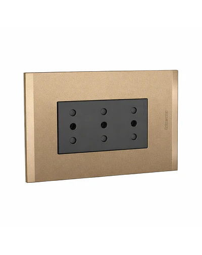 Ench triplex 10A Terra Antracita armado NOBILE BTICINO                                                                                                                                                  