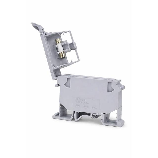 BORNE PORTAFUSIBLE 5X20MM 4MM + FUSIBLE DE 1A 