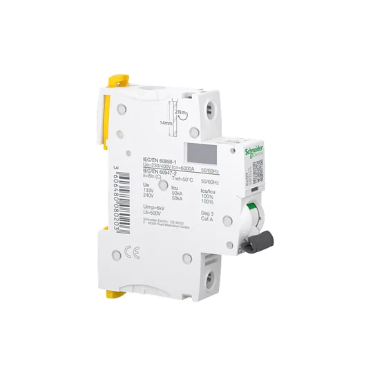 Int automático Acti9 1p 2A 10K curva C iC60N MCB Schneider electric