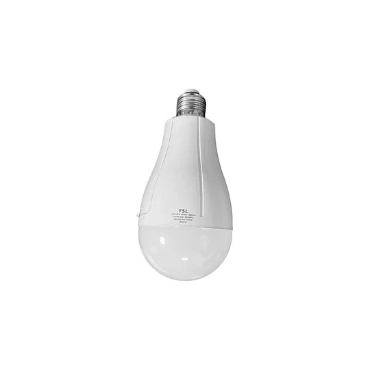 Ampolleta LED con BATERÍA de emergencia E27, 15W, 6.500K FSL (Incluye base colgante)