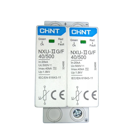 Supresor transientes voltaje CORRIENTE CONTINUA DC 500V 40kA 2P NXU-II G/F CHINT