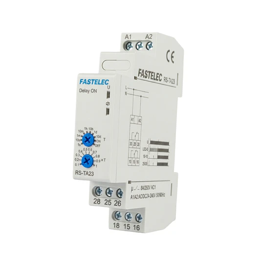 Relé On Delay Multi Voltaje 0.1s-1s, 1 a 10 días 2 C/O