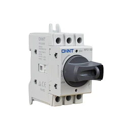Seccionador a Riel Din NF2 32A 3P manilla gris AC23A 415V CHINT