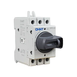 Seccionador a Riel Din NF2 40A 3P manilla gris AC23A 415V CHINT