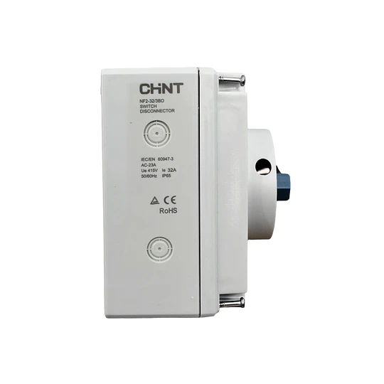 Seccionador NF2 en caja IP66 32A 3P AC23A 415V bloqueo candado CHINT