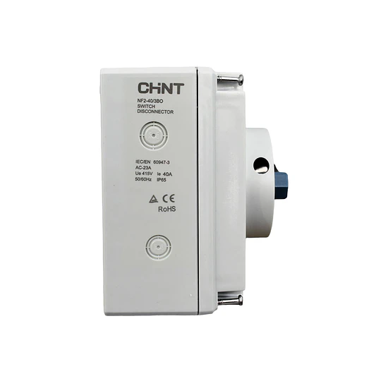 Seccionador NF2 en caja IP66 25A 3P AC40A 415V bloqueo candado CHINT