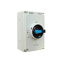 Seccionador NF2 en caja IP66 63A 3P AC23A 415V bloqueo candado CHINT
