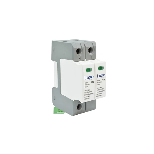 SUPRESOR DE TRANSIENTES 1P+N T2-AC 40KA 2.0KV+NA/NC LEXO