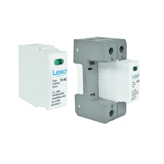 SUPRESOR DE TRANSIENTES 1P+N T2-AC 40KA 2.0KV+NA/NC LEXO
