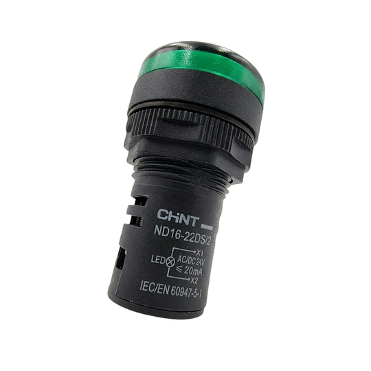 LUZ PILOTO COMPACTO VERDE 24VDC/AC 22mm CHINT