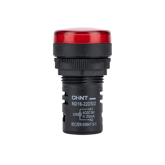 LUZ PILOTO COMPACTO ROJO 24VDC/AC 22mm CHINT