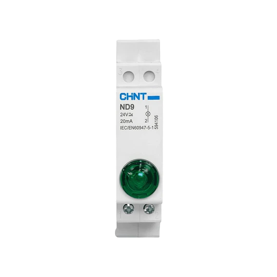 LUZ PILOTO A RIEL DIN VERDE 24VDC/AC  CHINT