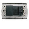 Ench Duplex 10A+ 2 usb (C+A) negro armado Lexo