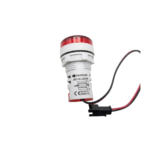 WATTMETRO 22MM ROJO/100A 220VAC/26KW 380VAC/45KW FASTELEC