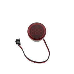 AMPERÍMETRO LED 22MM 100A VOLT MAX 380VAC ROJO FASTELEC
