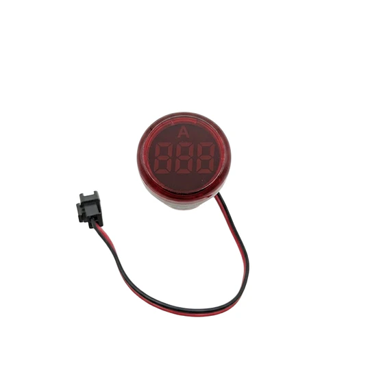 AMPERÍMETRO LED 22MM 100A VOLT MAX 380VAC ROJO FASTELEC