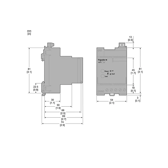 Rele diferencial Vigirex RH99M 220...240V AC Schneider Electric 