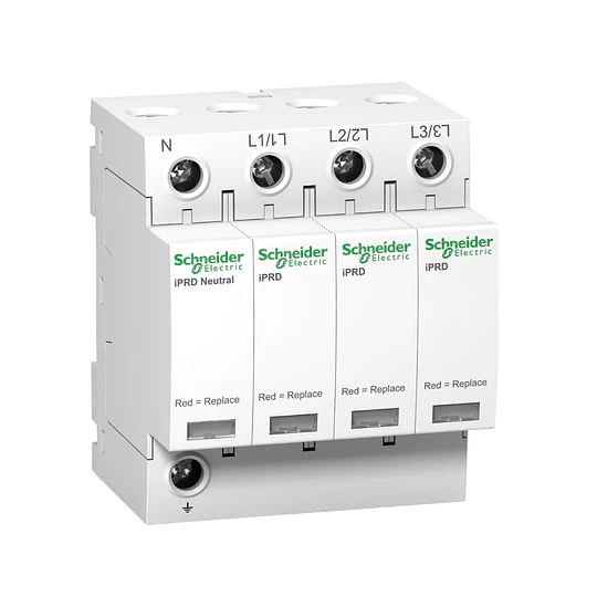 Limitador de sobretensión con cartucho iPDR40r Tipo 2 3P + N
