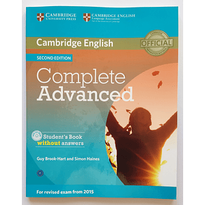 Libro Cambridge Complete Advanced Student's Book 2nd edition