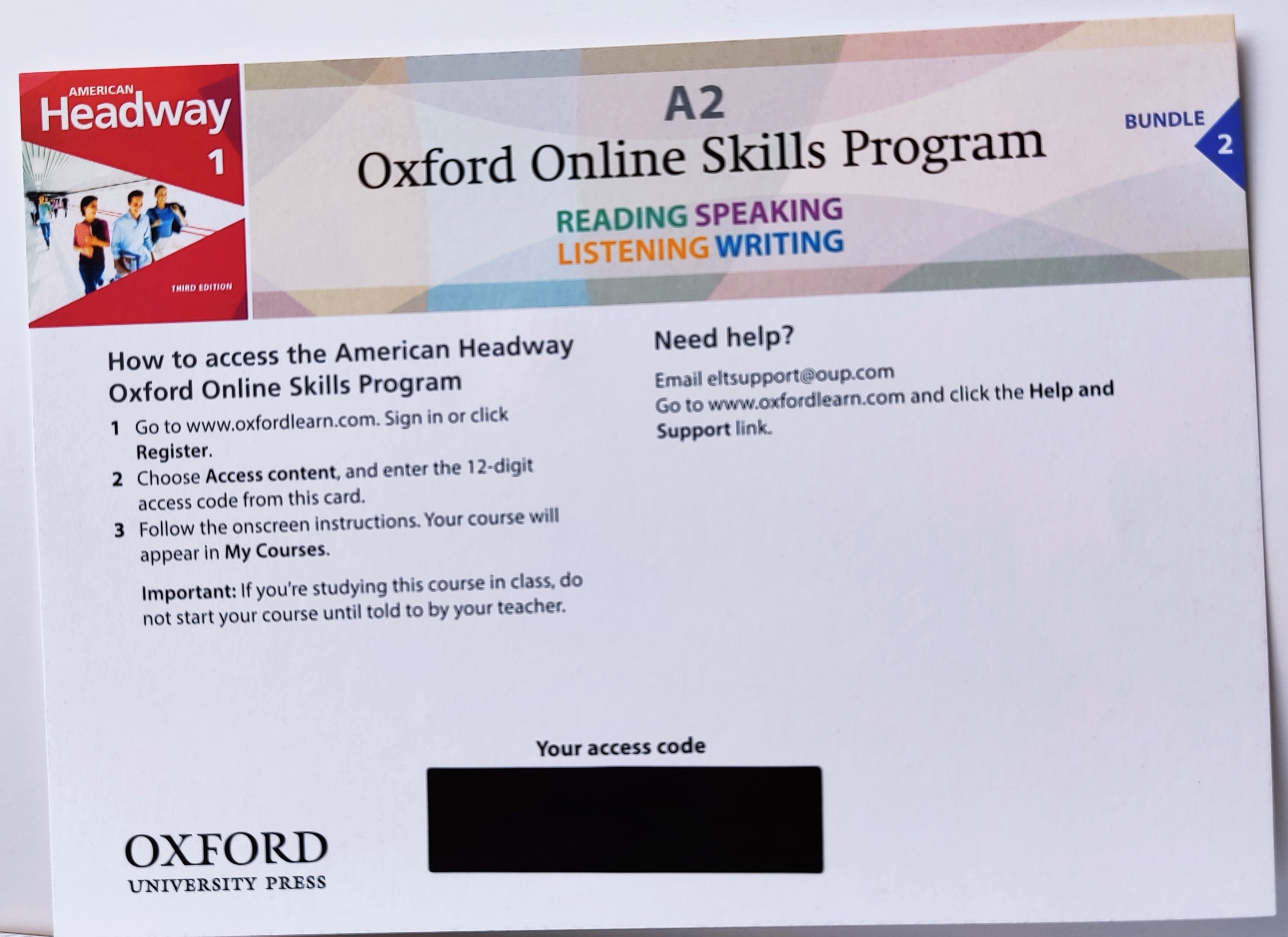 Libro American Headway 1 Student's Book 3rd edition