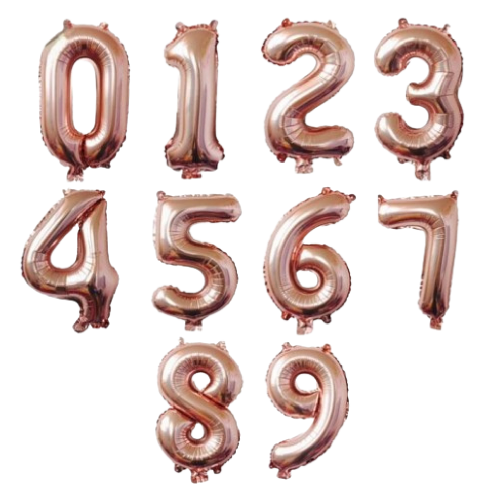 Globo Número Rose Gold 100cm 1