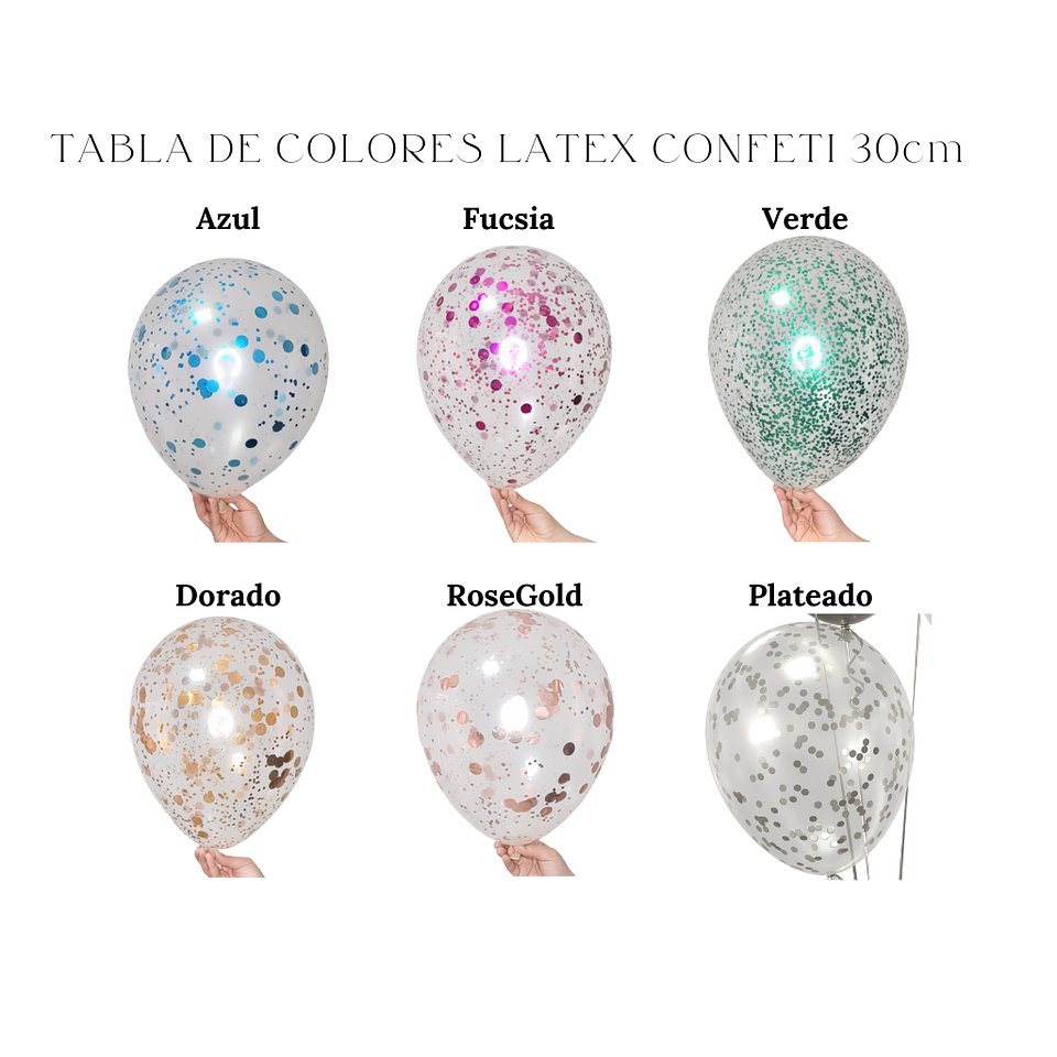 Racimo 13 globos mixtos  5