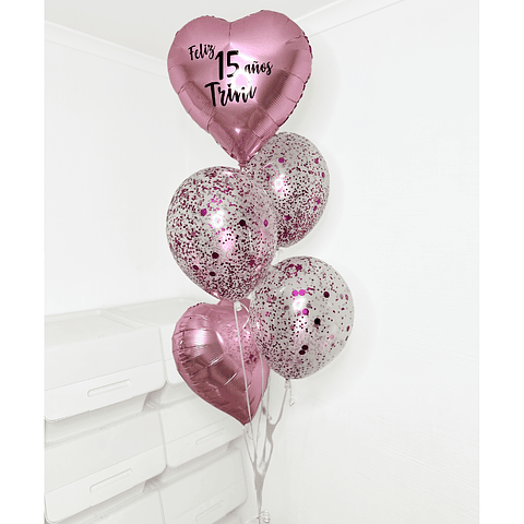 Racimo de globos personalizado